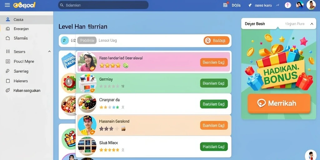 Tampilan antarmuka yang menarik dan mudah dinavigasi.