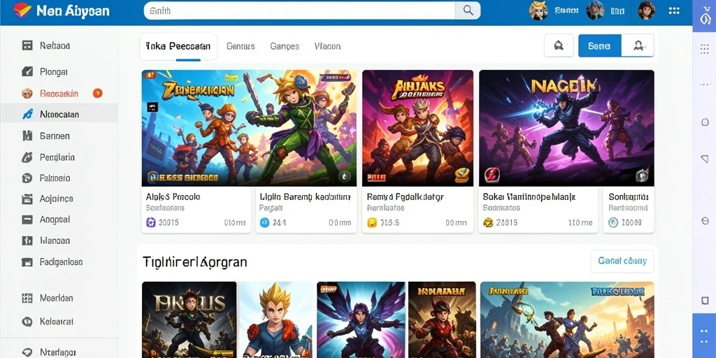 Tampilan menu utama yang bersih dan mudah digunakan.