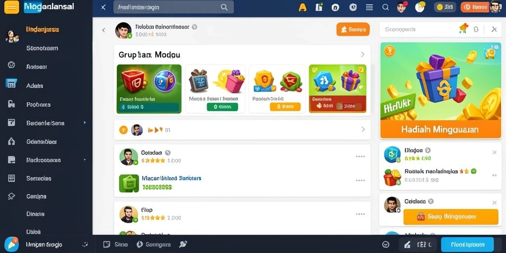 Tangkapan layar menampilkan antarmuka permainan yang menarik.