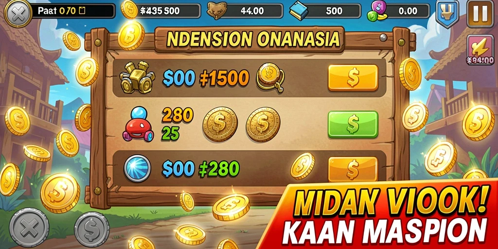Tampilan karakter utama yang menawan dan epik.