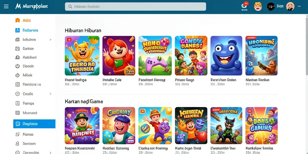 Tampilan awal aplikasi dengan desain yang menarik.